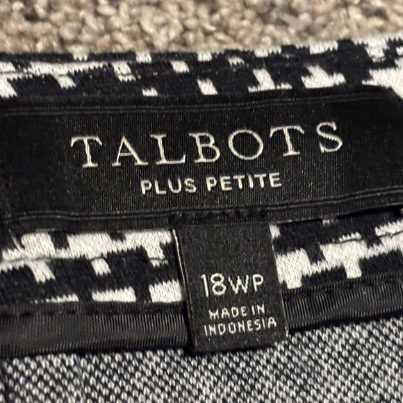 Talbots Gray and Black Knit Top - Picture 1 of 7